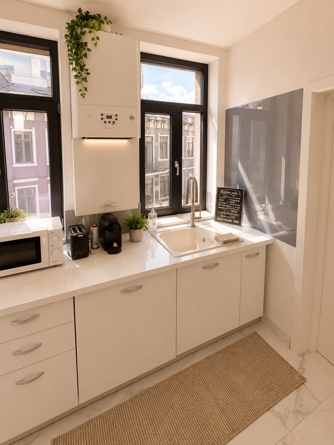 Bucătărie compactă și funcțională, AFY Boutique Apartments